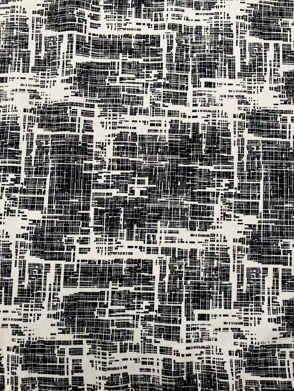Abstract Print Rayon Lycra