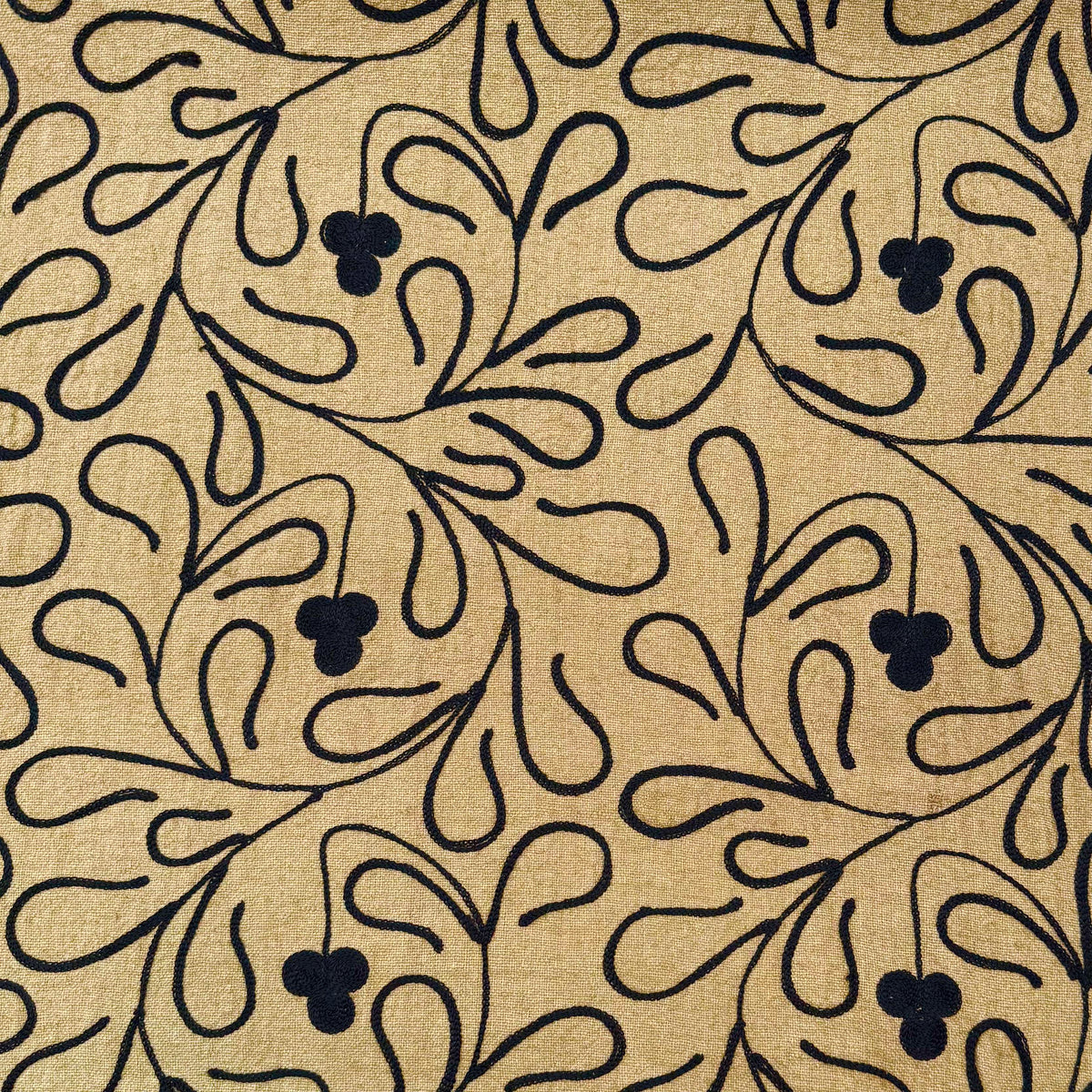 Heavy Embroidered Silk