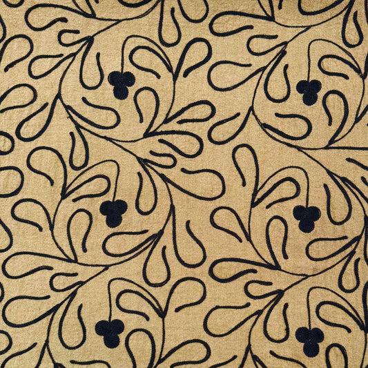 Heavy Embroidered Silk