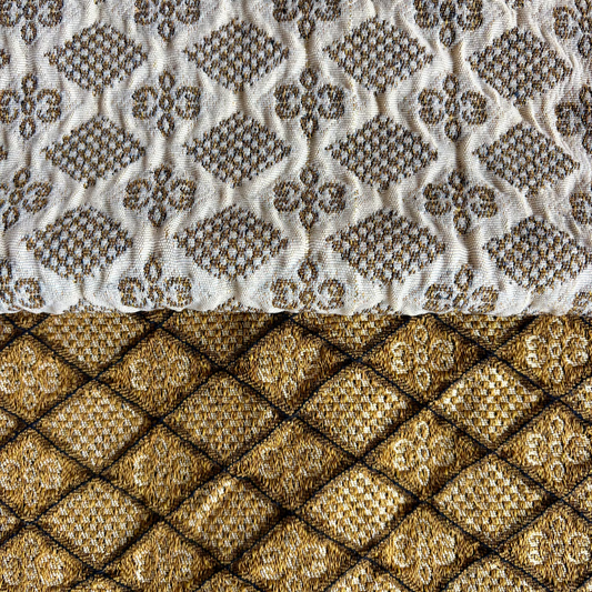 Golden Geometric Jacquard