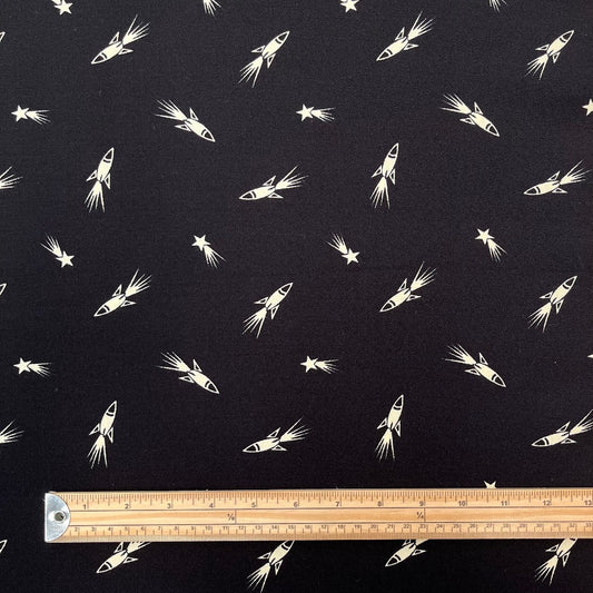 Rocket Print Viscose Crepe