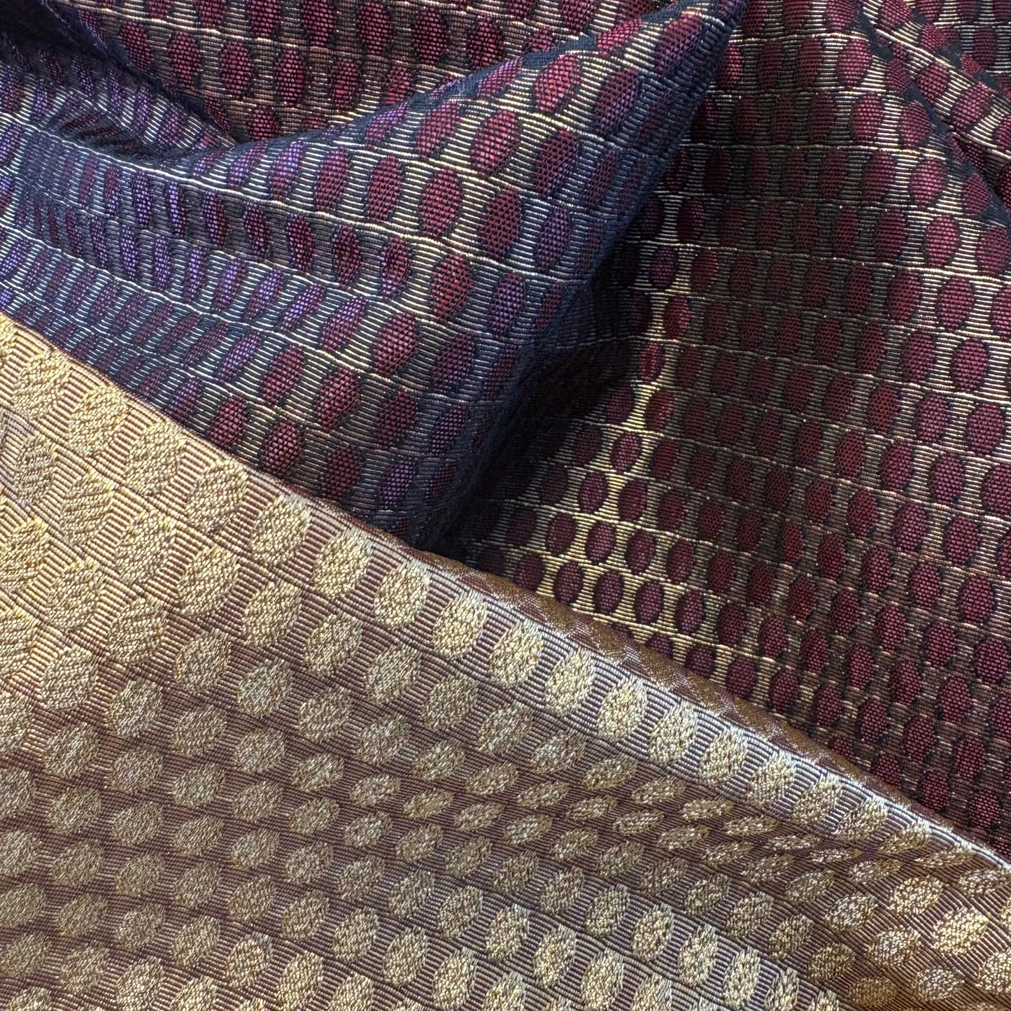 Metallic Jacquard Brocade Spot