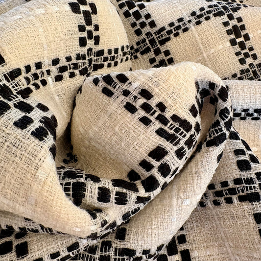 Cotton/Lycra/Wool Blend Check