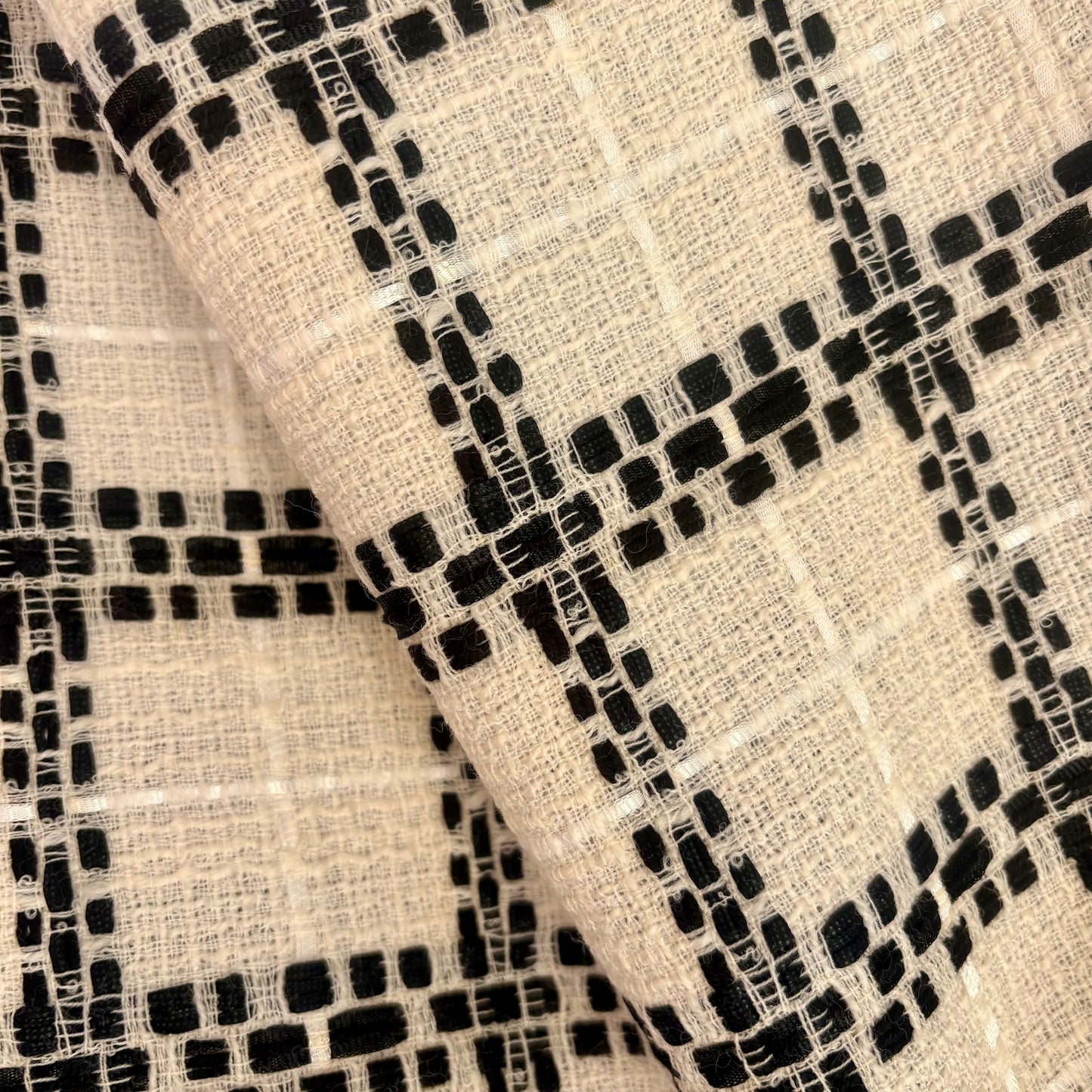 Cotton/Lycra/Wool Blend Check