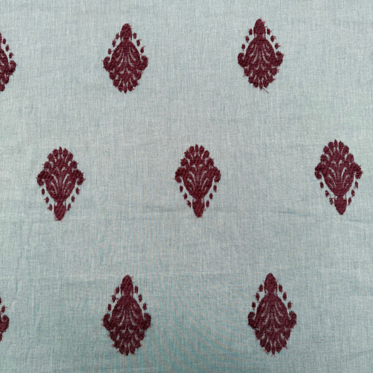 Flocked Paisley Cotton