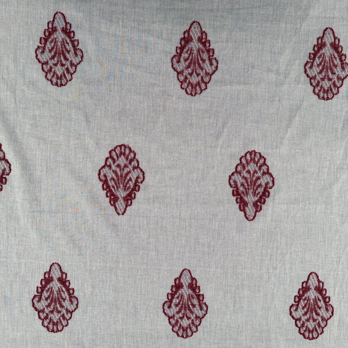 Flocked Paisley Cotton