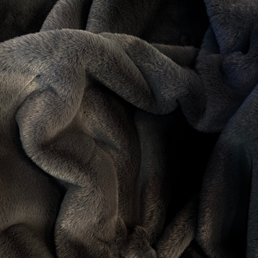 Luxe Faux Fur - Cement