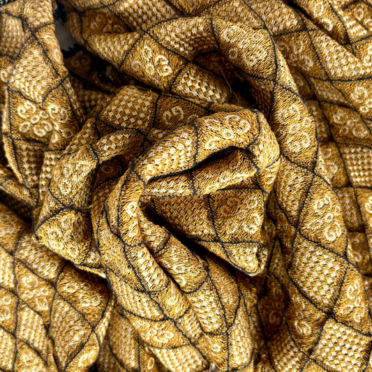 Golden Geometric Jacquard
