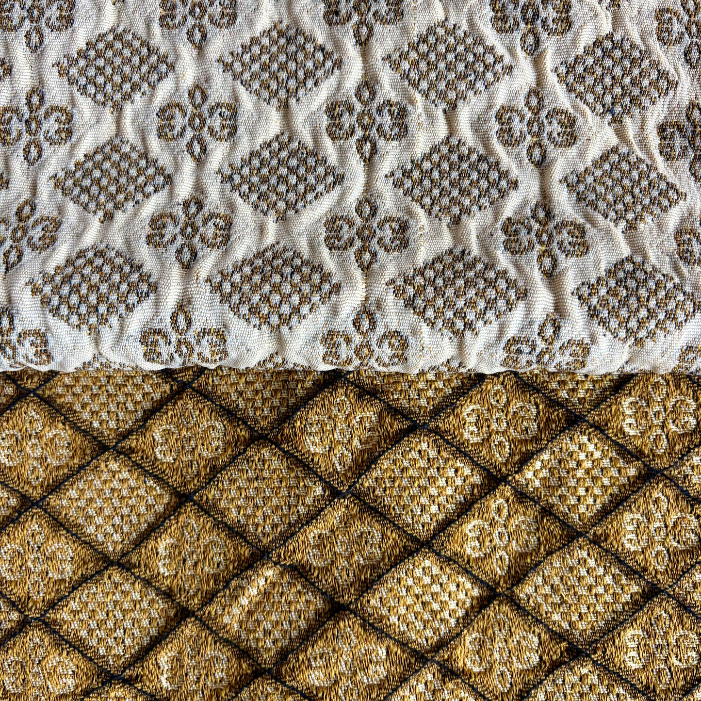 Golden Geometric Jacquard