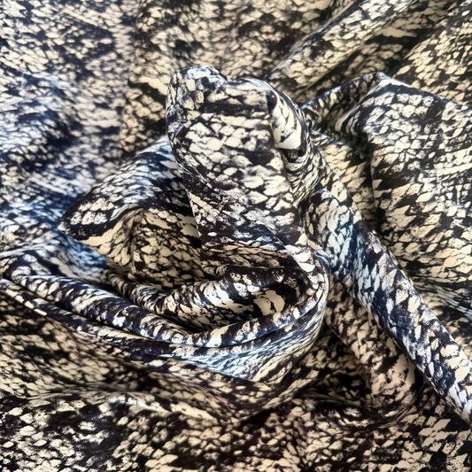 Snake print cotton blend