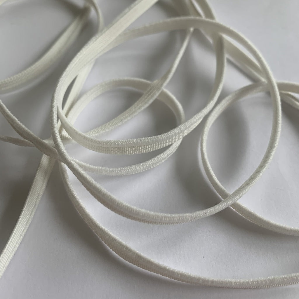 0.5cm Elastic White – Nick's Fabrics
